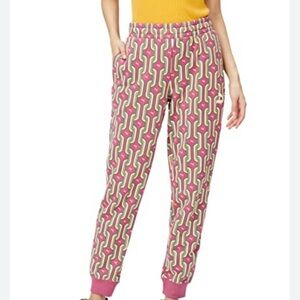 Puma Pink and Yellow Patterned Women's Joggers